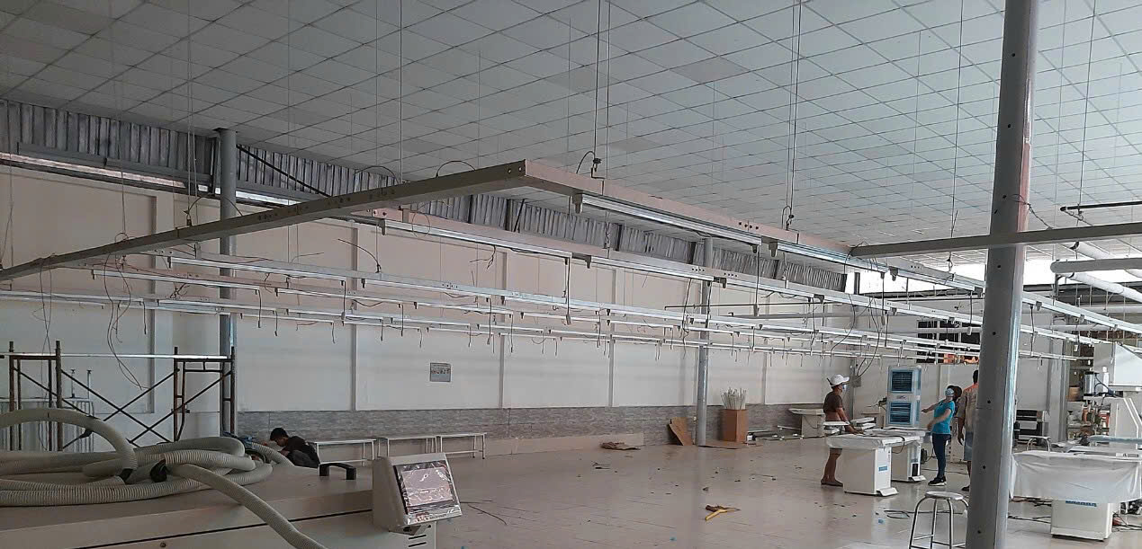 Thi công điện xưởng may
